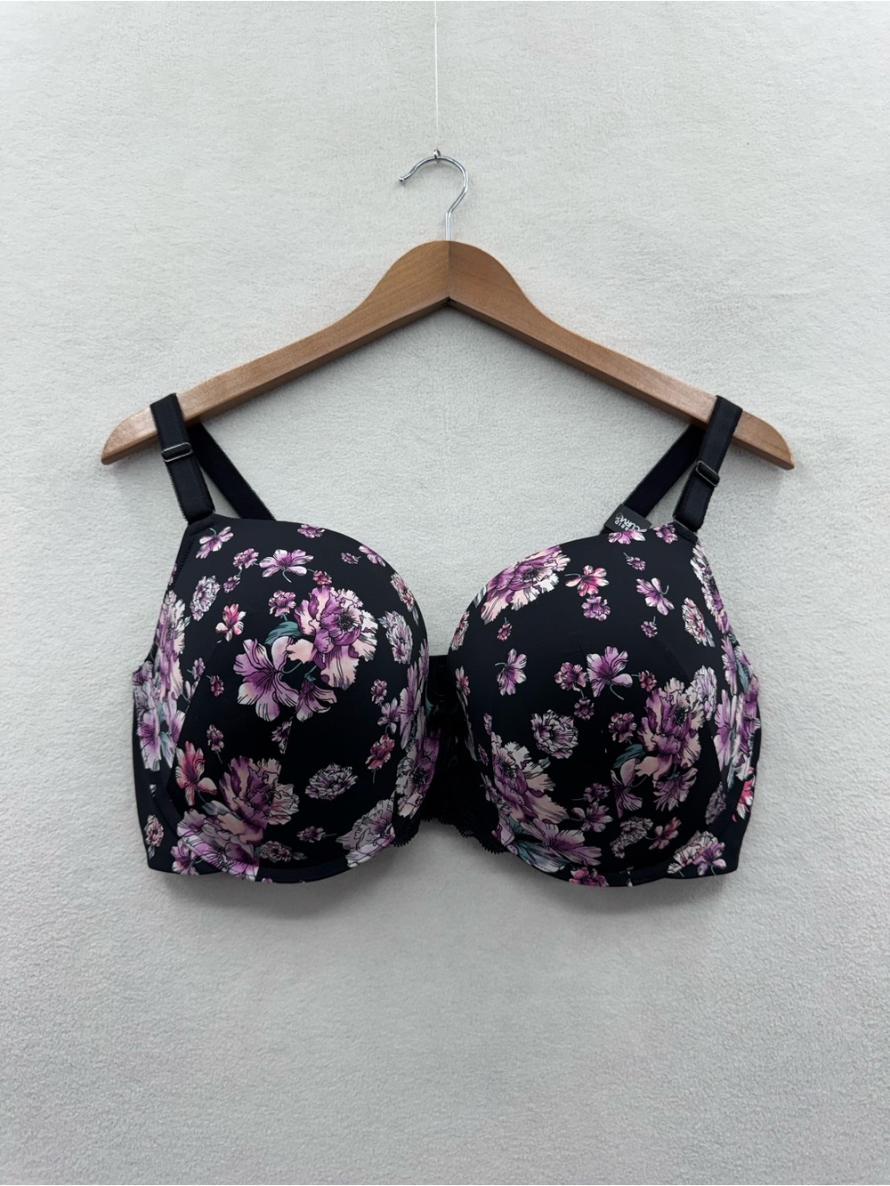 Torrid Curve Women’s 40DDD Perfect T-Shirt Push Up Bra Back Smoothing Floral